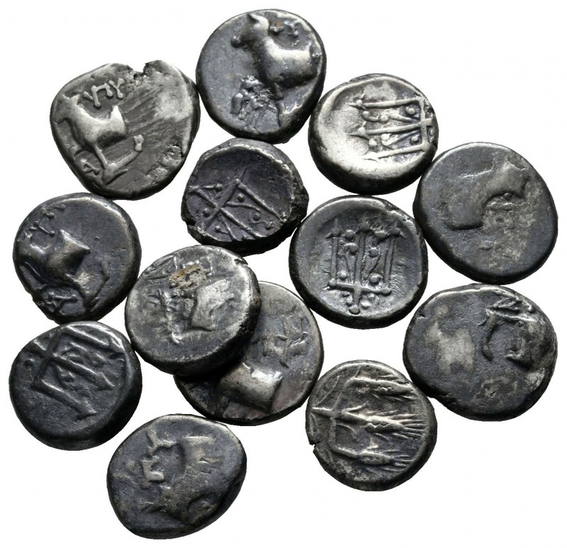 Lot of ca. 13 greek silver coins / SOLD AS SEEN, NO RETURN!

very fine