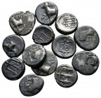 Lot of ca. 13 greek silver coins / SOLD AS SEEN, NO RETURN!very fine