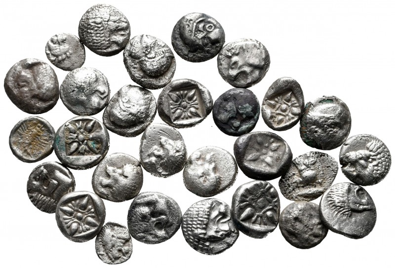 Lot of ca. 28 greek silver fractions / SOLD AS SEEN, NO RETURN!

nearly very f...