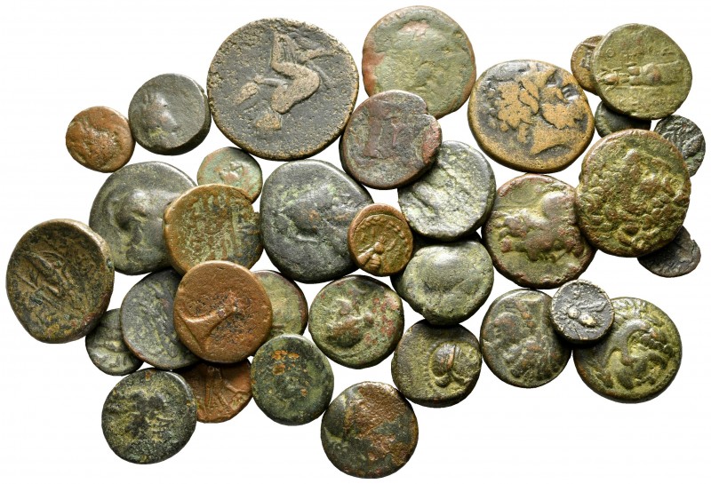 Lot of ca. 38 greek bronze coins / SOLD AS SEEN, NO RETURN!

nearly very fine