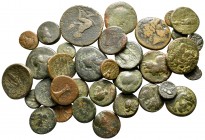 Lot of ca. 38 greek bronze coins / SOLD AS SEEN, NO RETURN!nearly very fine