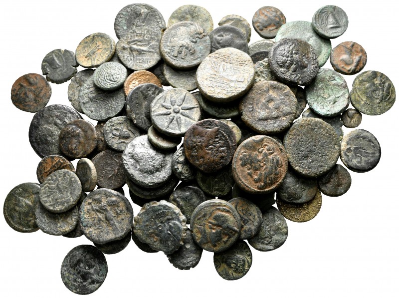 Lot of ca. 90 greek bronze coins / SOLD AS SEEN, NO RETURN!

very fine