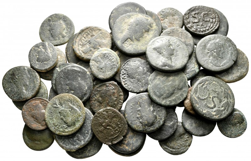 Lot of ca. 50 roman provincial bronze coins / SOLD AS SEEN, NO RETURN!

nearly...