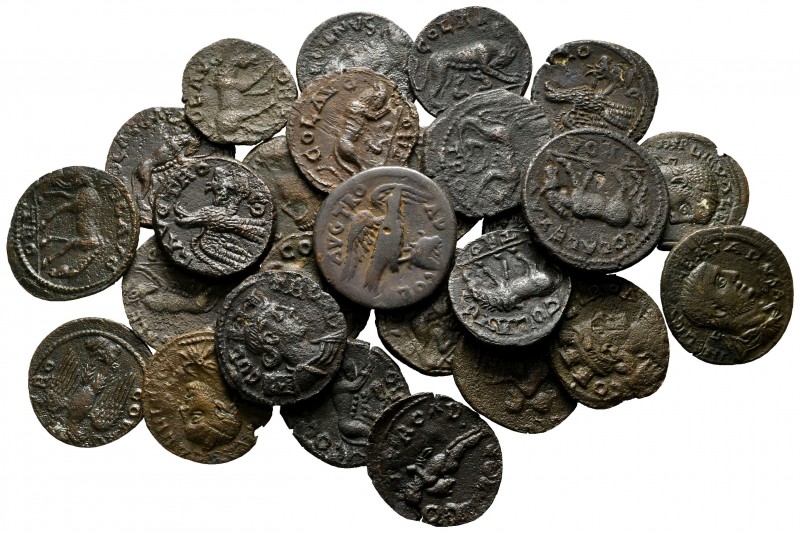 Lot of ca. 37 roman provincial bronze coins / SOLD AS SEEN, NO RETURN!

very f...