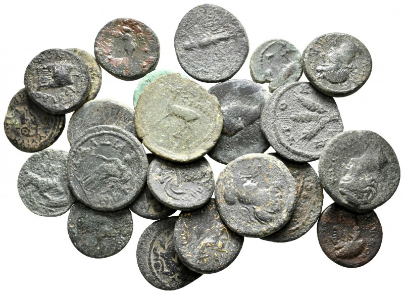 Lot of ca. 21 roman provincial bronze coins / SOLD AS SEEN, NO RETURN!

very f...