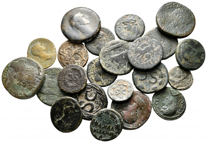 Lot of ca. 22 roman provincial bronze coins / SOLD AS SEEN, NO RETURN!

nearly...