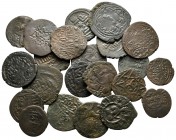 Lot of ca. 22 islamic bronze coins / SOLD AS SEEN, NO RETURN!very fine