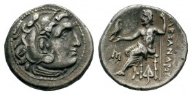 Kings of Macedon. Alexander III. "the Great" (336-323 BC). AR Drachm 
Condition: Very Fine

Weight: 4,21 gr
Diameter: 18,00 mm