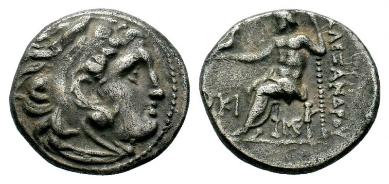 Kings of Macedon. Alexander III. "the Great" (336-323 BC). AR Drachm 
Condition:...