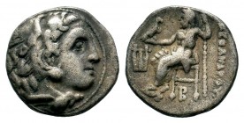 Kings of Macedon. Alexander III. "the Great" (336-323 BC). AR Drachm 
Condition: Very Fine

Weight: 3,83 gr
Diameter: 16,90 mm