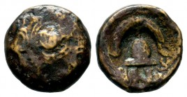 Kings of Macedon. Alexander III. "the Great" (336-323 BC). Ae
Condition: Very Fine

Weight: 3,51 gr
Diameter: 15,90 mm