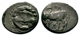 Parion AR Tetrobol, c. 350-300 BC
Condition: Very Fine

Weight: 2,04 gr
Diameter: 13,00 mm