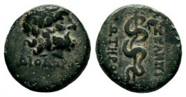 MYSIA. Pergamon. Ae (Circa 133-27 BC).
Condition: Very Fine

Weight: 2,43 gr
Diameter: 14,15 mm