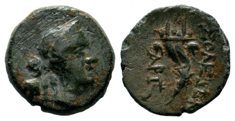 Cilicia, Soloi Æ20. Circa 100-30 BC. 
Condition: Very Fine

Weight: 4,11 gr
Diam...