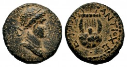 SYRIA. Seleucis and Pieria. Antioch. Pseudo-autonomous issue. Nero (54-68). Ae Dichalkon.
Condition: Very Fine

Weight: 3,39 gr
Diameter: 15,70 mm