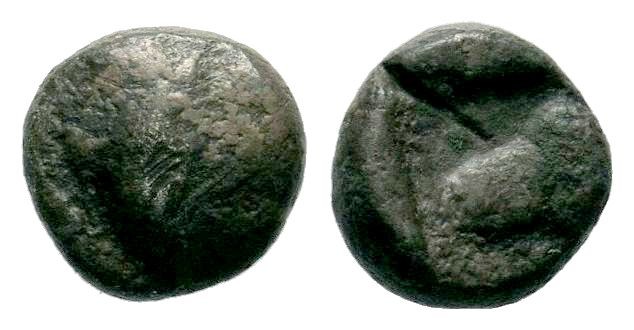 Greek Obols. 465-460 BC. Obol AR 
Condition: Very Fine

Weight: 074 gr
Diameter:...