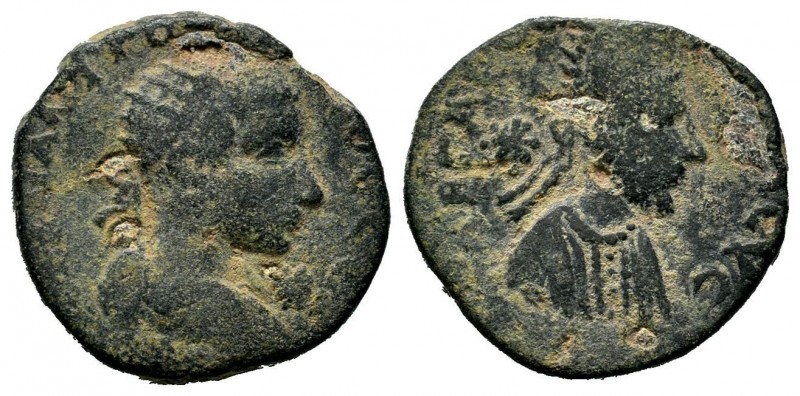 Gordian III and Abgar X Æ22 of Edessa, Mesopotamia. AD 242-244.
Condition: Very ...