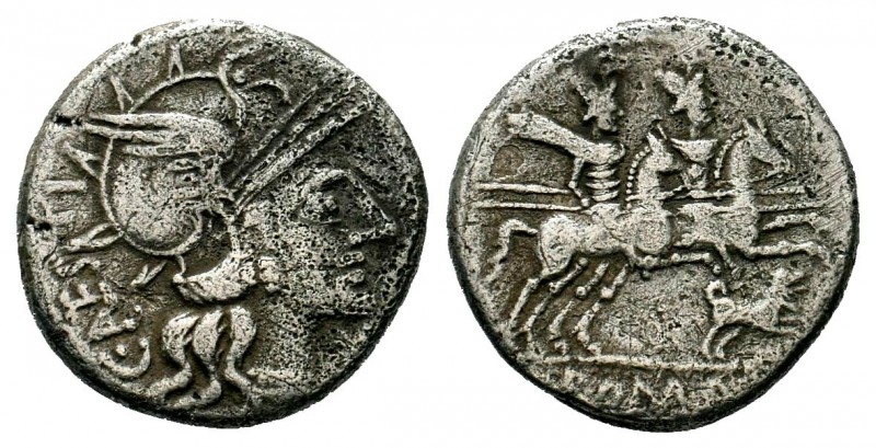 Anonymous 211 BC. Rome Denarius AR
Condition: Very Fine

Weight: 3,67 gr
Diamete...
