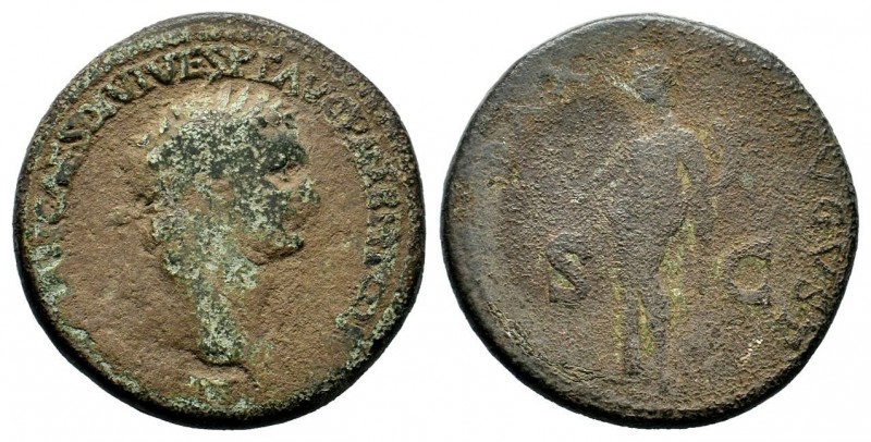 Domitian, as Caesar, Æ Sestertius. Rome, AD 80-81. 
Condition: Very Fine

Weight...