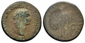 Domitian, as Caesar, Æ Sestertius. Rome, AD 80-81. 
Condition: Very Fine

Weight: 24,26 gr
Diameter: 35,50 mm