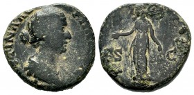 Faustina II. (147-175 AD). AE Sestertius 
Condition: Very Fine

Weight: 13,37 gr
Diameter: 23,35 mm
