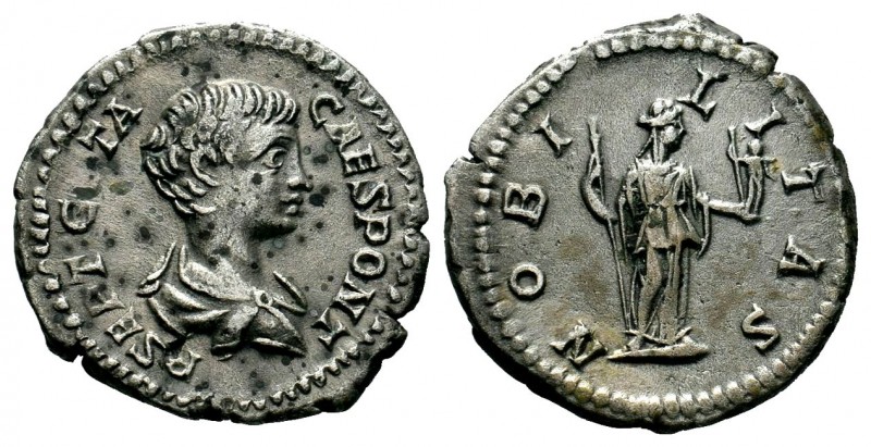 Geta, as Caesar, 198-209. Denarius
Condition: Very Fine

Weight: 3,33 gr
Diamete...