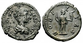 Geta, as Caesar, 198-209. Denarius
Condition: Very Fine

Weight: 3,33 gr
Diameter: 18,65 mm