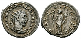Philippus I (244-249 AD). AR Antoninianus
Condition: Very Fine

Weight: 4,04 gr
Diameter: 21,89 mm