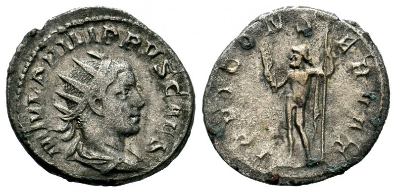 Philippus I (244-249 AD). AR Antoninianus
Condition: Very Fine

Weight: 4,19 gr
...