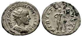 Gordian III (238-244). AR Antoninianus 
Condition: Very Fine

Weight: 3,57 gr
Diameter: 21,10 mm