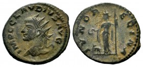 Claudius II. (268-270 AD). AE silvered Antoninianus
Condition: Very Fine

Weight: 3,88 gr
Diameter: 19,00 mm