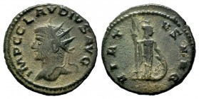 Claudius II. (268-270 AD). AE silvered Antoninianus
Condition: Very Fine

Weight: 3,55 gr
Diameter: 19,90 mm
