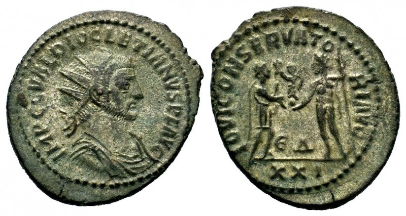 Diocletianus (284-305 AD). AE silvered Antoninianus
Condition: Very Fine

Weight...