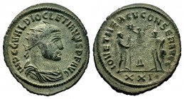Diocletianus (284-305 AD). AE silvered Antoninianus
Condition: Very Fine

Weight: 3,58 gr
Diameter: 25,15 mm