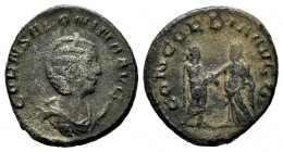 Salonina (253-268 AD). AR Antoninianus 
Condition: Very Fine

Weight: 3,66 gr
Diameter: 21,15 mm