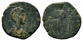 Aelia Eudoxia. Augusta, A.D. 400-404. AE
Condition: Very Fine

Weight: 1,62gr
Diameter: 15,09mm
