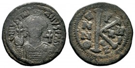 Justinianus I (527-565 AD). AE Follis
Condition: Very Fine

Weight: 11,45 gr
Diameter: 28,80mm