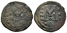 Justinianus I (527-565 AD). AE Follis
Condition: Very Fine

Weight: 18,85gr
Diameter: 35,29mm