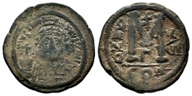Justinianus I (527-565 AD). AE Follis
Condition: Very Fine

Weight: 20,01 gr
Diameter: 35,04mm