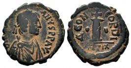 Justinianus I (527-565 AD). AE Half Follis
Condition: Very Fine

Weight: 7,13 gr
Diameter: 23,73mm