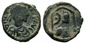 Justinianus I (527-565 AD). AE Nummi
Condition: Very Fine

Weight: 1,63gr
Diameter: 14,13mm
