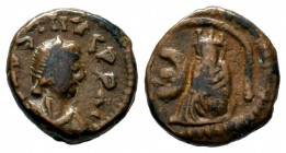 Justinianus I (527-565 AD). AE Nummi
Condition: Very Fine

Weight: 2,10gr
Diameter: 12,71mm