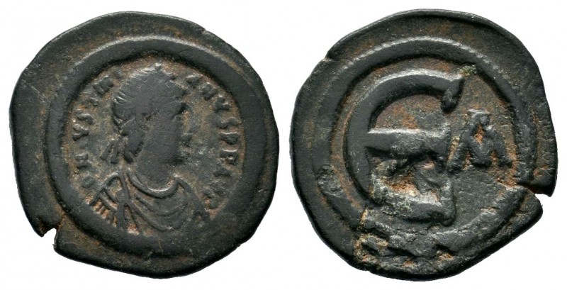 Justinianus I (527-565 AD). AE Nummi
Condition: Very Fine

Weight: 2,96 gr
Diame...