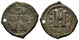 Justin II , with Sophia (565-578 AD). AE Follis
Condition: Very Fine

Weight: 13,91 gr
Diameter: 30,65 mm