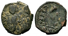 HERACLIUS. 610-641 AD. Æ Thessalonica mint. 
Condition: Very Fine

Weight: 4,92 gr
Diameter: 21,84mm