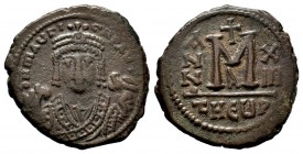 Maurice Tiberius. 582-602. AE follis 
Condition: Very Fine

Weight: 11,13 gr
Diameter: 29,09 mm