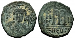 Maurice Tiberius. 582-602. AE follis 
Condition: Very Fine

Weight: 11,67gr
Diameter: 31,58mm