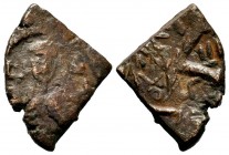 Justinian II, first reign (685-695), Follis 
Condition: Very Fine

Weight: 4,43 gr
Diameter: 17,80mm