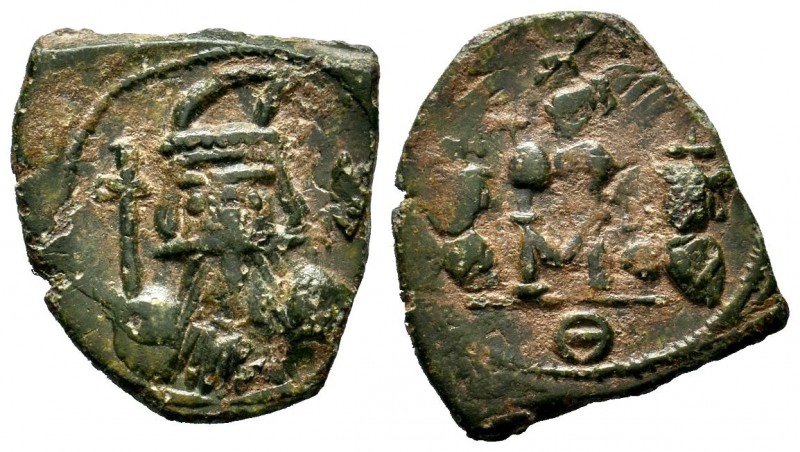 Constans II. 641-668. AE follis 
Condition: Very Fine

Weight: 4,04gr
Diameter: ...