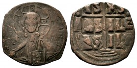 BYZANTINE. Anonymous Bust of Christ, 1028-1034. Æ Follis
Condition: Very Fine

Weight: 8,35gr
Diameter: 29,55 mm